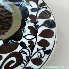 Load image into Gallery viewer, 1960s ROYAL COPENHAGEN Aluminia Faience Moon Flask / Vase. Floral Design by Kari Christensen
