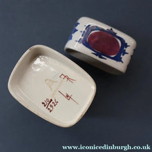 Load image into Gallery viewer, Vintage 1960s ROYAL COPENHAGEN Aluminia Faience TENARA Lidded Ceramic Box by Marianne Johnson
