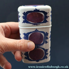 Load image into Gallery viewer, Vintage 1960s ROYAL COPENHAGEN Aluminia Faience TENARA Lidded Ceramic Box by Marianne Johnson
