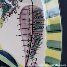 Load image into Gallery viewer, Vintage 1960s ROYAL COPENHAGEN Faience Peacock Platter by Inge-Lise Koefoed. Height 13 inches
