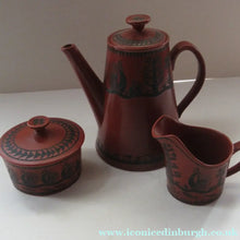 Load image into Gallery viewer, Scottie Wilson Part Coffee Set Royal Worcester. Coffee Pot, Sugar Bowl, Milk Jug 1960s
