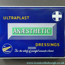 Load image into Gallery viewer, Vintage 1960s SCOTTISH First Aid Kit in a Tin (with some vintage contents). Wallace, Cameron &amp; Co Ltd (Glasgow)
