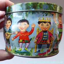 Load image into Gallery viewer, Vintage 1960s THORNE'S Toffee Tin: Robin Hood and his Merry Men Design
