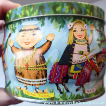 Load image into Gallery viewer, Vintage 1960s THORNE'S Toffee Tin: Robin Hood and his Merry Men Design
