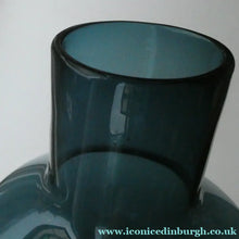 Load image into Gallery viewer, 1960s WHITEFRIARS Midnight Blue Soda Glass Vase. Design Number 9598 by Geoffrey Baxter (1963)

