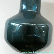 Load image into Gallery viewer, 1960s WHITEFRIARS Midnight Blue Soda Glass Vase. Design Number 9598 by Geoffrey Baxter (1963)
