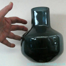 Load image into Gallery viewer, 1960s WHITEFRIARS Midnight Blue Soda Glass Vase. Design Number 9598 by Geoffrey Baxter (1963)
