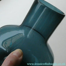 Load image into Gallery viewer, 1960s WHITEFRIARS Midnight Blue Soda Glass Vase. Design Number 9598 by Geoffrey Baxter (1963)
