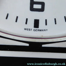 Load image into Gallery viewer, Vintage 1970s ANSTEY &amp; WILSON Abstract Black and White Wall Clock. Good Vintage Condition. Battery Operated

