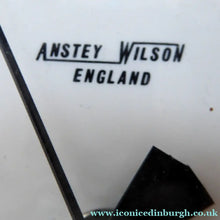 Load image into Gallery viewer, Vintage 1970s ANSTEY &amp; WILSON Abstract Black and White Wall Clock. Good Vintage Condition. Battery Operated
