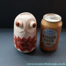 Load image into Gallery viewer, Vintage 1970s CARLTON WARE Ceramic Bank or Money Box. Bug-Eyed Owl
