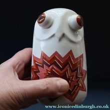 Load image into Gallery viewer, Vintage 1970s CARLTON WARE Ceramic Bank or Money Box. Bug-Eyed Owl
