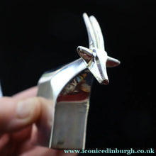 Load image into Gallery viewer, Vintage Dansk Silver-Plate Paperweight in Original Presentation Box. ANTELOPE
