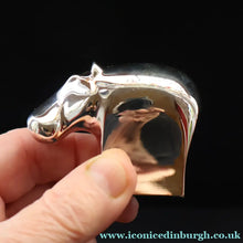 Load image into Gallery viewer, Vintage Dansk Silver-Plate Paperweight in Original Presentation Box. HIPPOPOTAMUS
