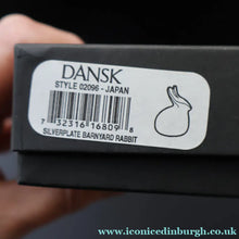Load image into Gallery viewer, Vintage Dansk Silver-Plate Paperweight in Original Presentation Box. RABBIT
