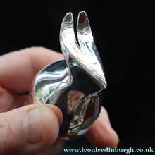 Load image into Gallery viewer, Vintage Dansk Silver-Plate Paperweight in Original Presentation Box. RABBIT
