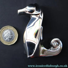 Load image into Gallery viewer, Vintage 1970s  Dansk Silver-Plate Paperweight in Original Presentation Box. SEA HORSE
