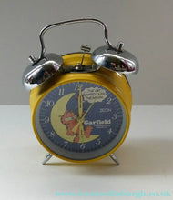 Load image into Gallery viewer, Vintage 1970s GARFIELD Alarm Clock. Wnd-up Mechanism with Bells. WORKING
