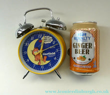 Load image into Gallery viewer, Vintage 1970s GARFIELD Alarm Clock. Wnd-up Mechanism with Bells. WORKING
