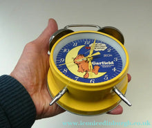 Load image into Gallery viewer, Vintage 1970s GARFIELD Alarm Clock. Wnd-up Mechanism with Bells. WORKING
