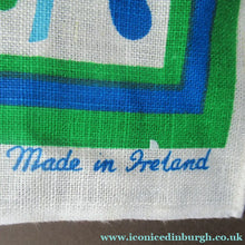 Load image into Gallery viewer, 1960s Irish Linen Psychedelic Abstract Pattern Tea Towel Bar Cloth
