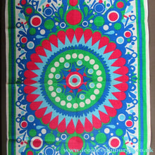 Load image into Gallery viewer, 1960s Irish Linen Psychedelic Abstract Pattern Tea Towel Bar Cloth
