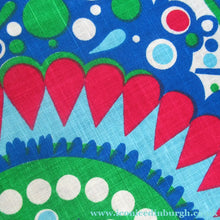 Load image into Gallery viewer, 1960s Irish Linen Psychedelic Abstract Pattern Tea Towel Bar Cloth
