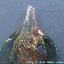 Load image into Gallery viewer, Vintage 1970s ISLE OF WIGHT Glass Lollipop Vase with Flame Pontil Mark

