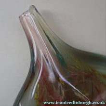Load image into Gallery viewer, Vintage 1970s ISLE OF WIGHT Glass Lollipop Vase with Flame Pontil Mark
