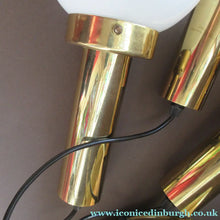 Load image into Gallery viewer, Vintage 1970s MAZZEGA Murano Glass Hanging Pendant Light Fitting with Three Shades.
