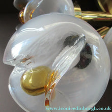 Load image into Gallery viewer, Vintage 1970s MAZZEGA Murano Glass Hanging Pendant Light Fitting with Three Shades.
