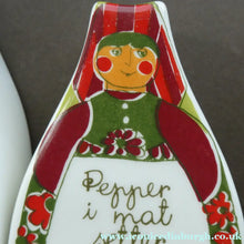 Load image into Gallery viewer, 1970s NORWEGIAN Figgjo Flint Folklore Salt and Pepper Pots
