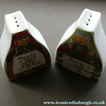 Load image into Gallery viewer, 1970s NORWEGIAN Figgjo Flint Folklore Salt and Pepper Pots
