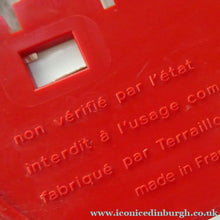 Load image into Gallery viewer, Vintage 1970s Portable Space Age Kitchen Scales by Terraillon PL350. Fabulous Scarlet Red Colour
