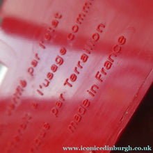 Load image into Gallery viewer, Vintage 1970s Portable Space Age Kitchen Scales by Terraillon PL350. Fabulous Scarlet Red Colour
