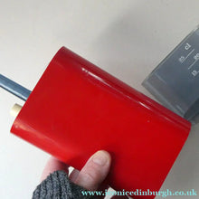 Load image into Gallery viewer, Vintage 1970s Portable Space Age Kitchen Scales by Terraillon PL350. Fabulous Scarlet Red Colour
