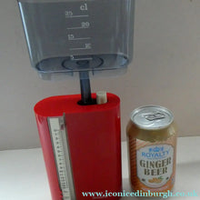 Load image into Gallery viewer, Vintage 1970s Portable Space Age Kitchen Scales by Terraillon PL350. Fabulous Scarlet Red Colour
