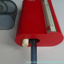 Load image into Gallery viewer, Vintage 1970s Portable Space Age Kitchen Scales by Terraillon PL350. Fabulous Scarlet Red Colour
