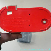 Load image into Gallery viewer, Vintage 1970s Portable Space Age Kitchen Scales by Terraillon PL350. Fabulous Scarlet Red Colour
