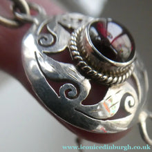Load image into Gallery viewer, 1970s Silver (925) Bracelet with Art Nouveau Style Round Shield Decoration and Hook Clasp

