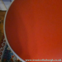 Load image into Gallery viewer, Genuine Vintage 1972 Chair Centre barstools. White Plastic, Tangerine Vinyl and Chrome Legs. THREE AVAILABLE

