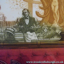 Load image into Gallery viewer, Frank Martin 1980s Colour Etching The Brasseries Hoffman by Frank Martin
