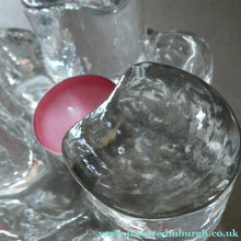 Load image into Gallery viewer, 1970s GERMAN Chunky Clear Glass Candle Holder / Plate Warmer by Glasdesign Georgshutte
