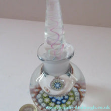 Load image into Gallery viewer, 1980s Perthshire Scent Bottle Scottish Glass with Stopper P Cane
