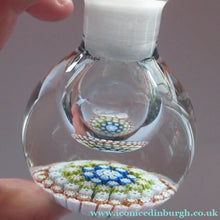 Load image into Gallery viewer, 1980s Perthshire Scent Bottle Scottish Glass with Stopper P Cane
