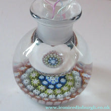 Load image into Gallery viewer, 1980s Perthshire Scent Bottle Scottish Glass with Stopper P Cane

