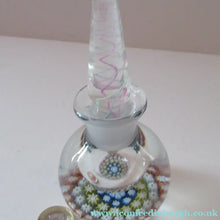 Load image into Gallery viewer, 1980s Perthshire Scent Bottle Scottish Glass with Stopper P Cane
