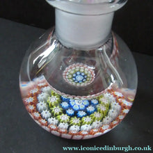 Load image into Gallery viewer, 1980s Perthshire Scent Bottle Scottish Glass with Stopper P Cane

