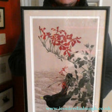 Load image into Gallery viewer, 1980s Woodcut by James Williamson Bell (1938 - 2010), "BLACKBIRD". Signed in Pencil

