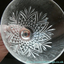 Load image into Gallery viewer, 1990s Edinburgh Crystal Tall White Wine Glasses. TWEED Pattern. Set of Six

